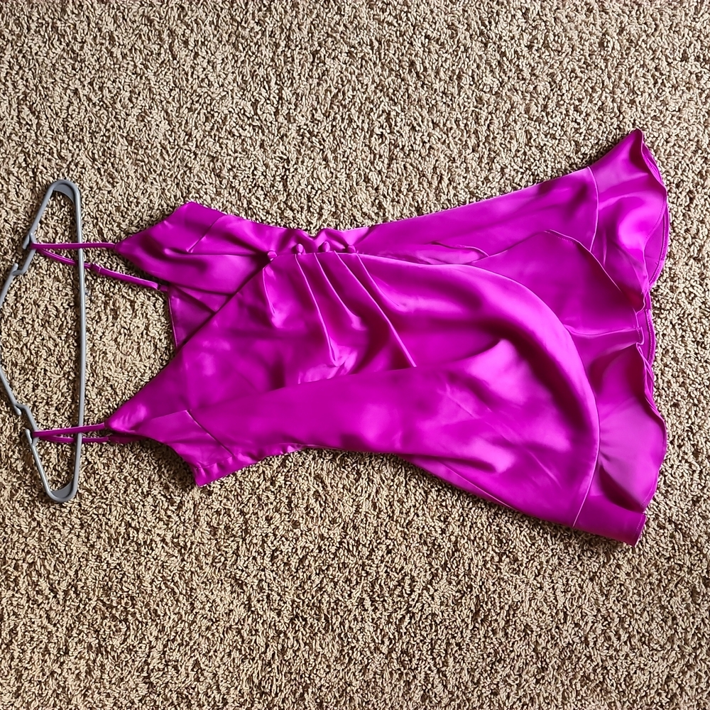 Bright purple dress
